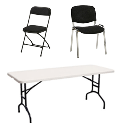 Borde, stole og duge